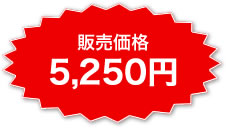 販売価格5250円