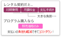 レンタルよりプログラム購入がお得
